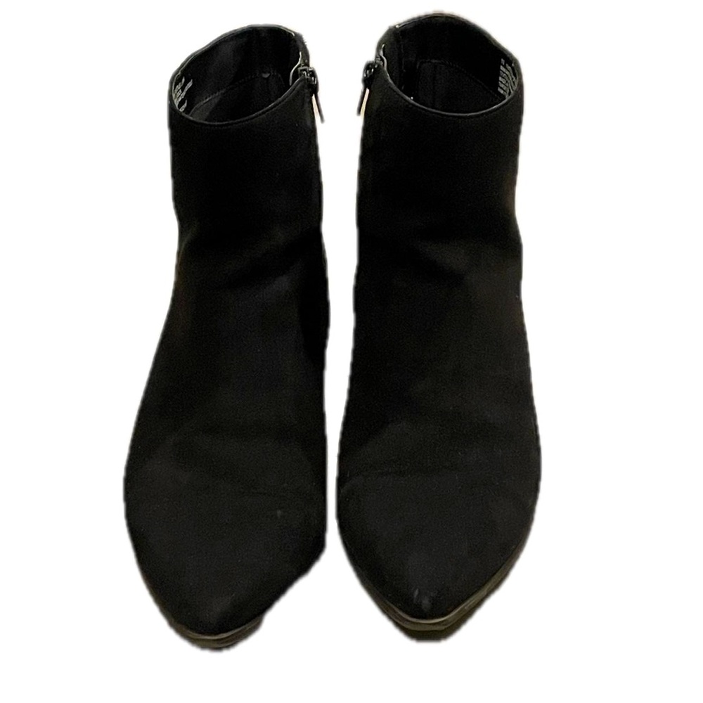 Black zip up ankle boots